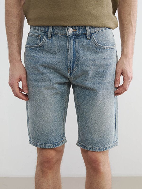 Moudda LC Waikiki - Bermuda en denim pour Homme couleur Rodeo Bleu indigo moyen - Tunisie 3
