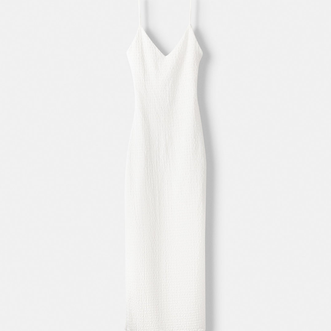 Moudda BERSHKA - Robe Midi Bretelles Aspect Rustique - Tunisie 1