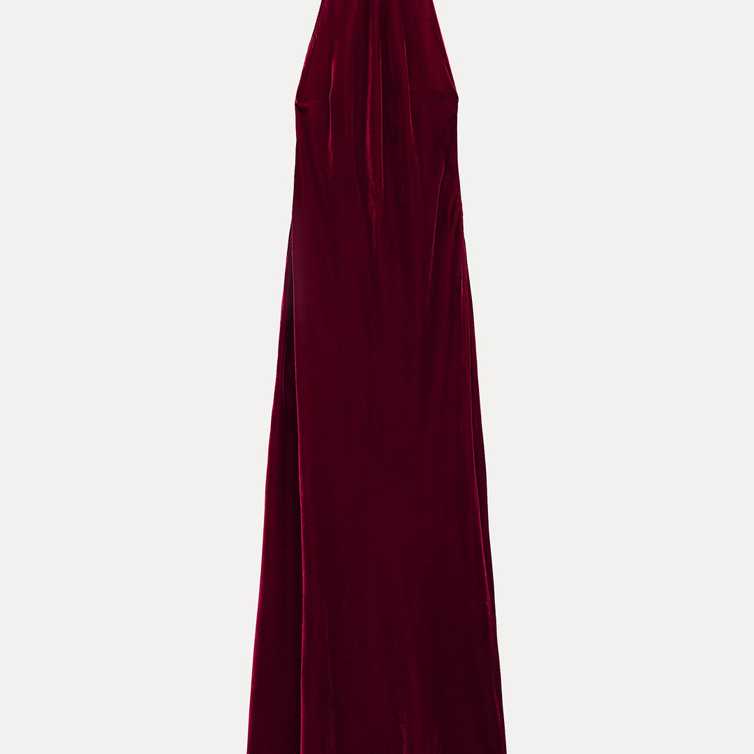 Moudda ZARA - Robe longue velours col licou nœud dos ouvert - Tunisie 2