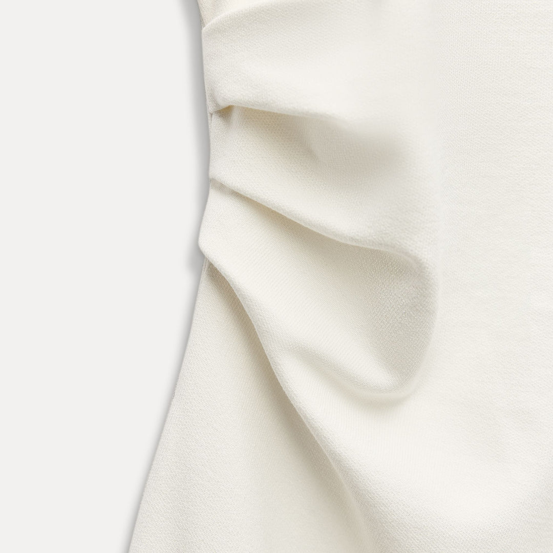 Moudda ZARA - Robe Midi Stretch Piqué Fronce Latérale - Tunisie 4