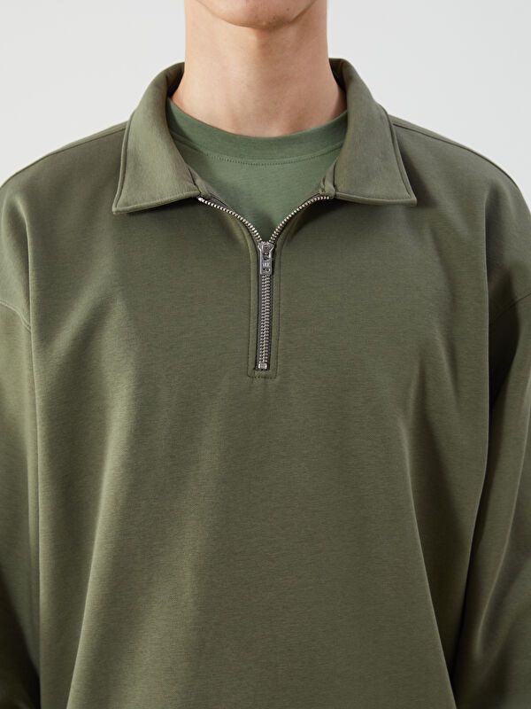 Moudda LC Waikiki - Sweatshirt en jersey Homme Kaki - Tunisie 3