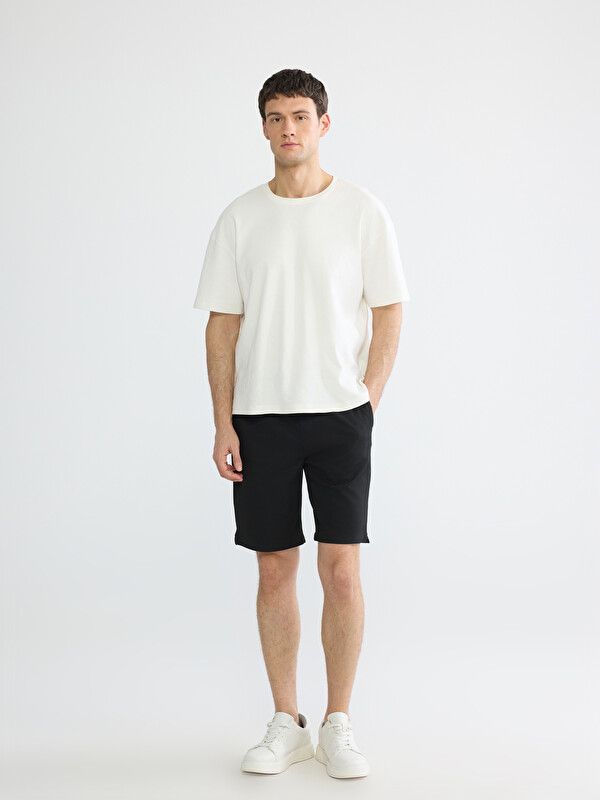 Moudda LC Waikiki - Bermuda en tissu pour Homme couleur Noir - Tunisie 1