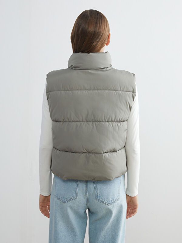 Moudda LC Waikiki - Veste sans manches Femme Kaki clair - Tunisie 5