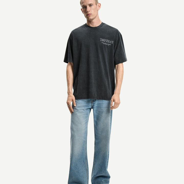 Moudda BERSHKA - T-Shirt Relax - Acid Wash Surreal & RS/MS - Tunisie 1