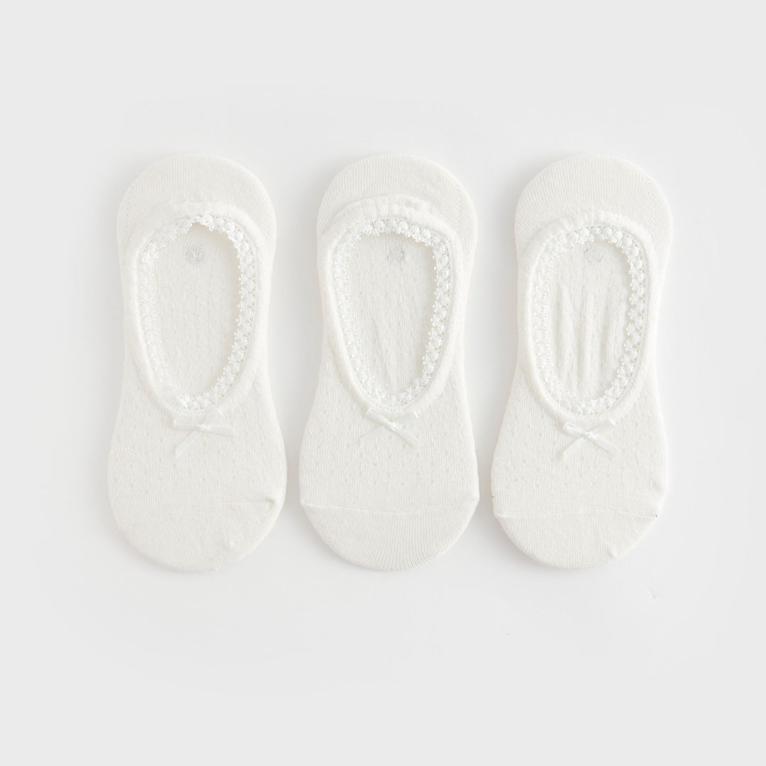 Moudda LC Waikiki - Chaussettes invisibles Femme Ecru - Tunisie 1