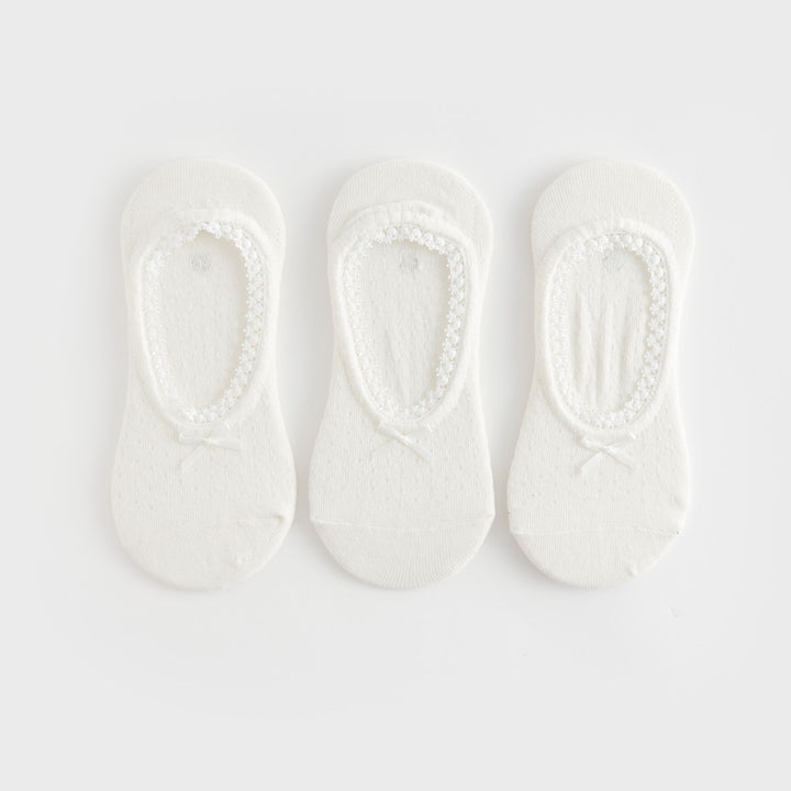 Moudda LC Waikiki - Chaussettes invisibles Femme Ecru - Tunisie 1