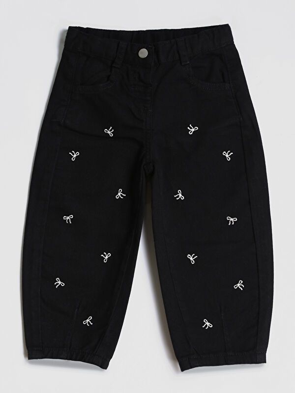 Moudda LC Waikiki - Pantalon tissé en denim Fille Rodéo noir - Tunisie 1