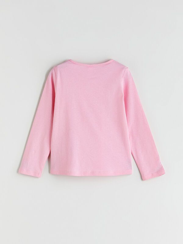 Moudda LC Waikiki - Body jersey basique manches longues Fille Rose - Tunisie 3