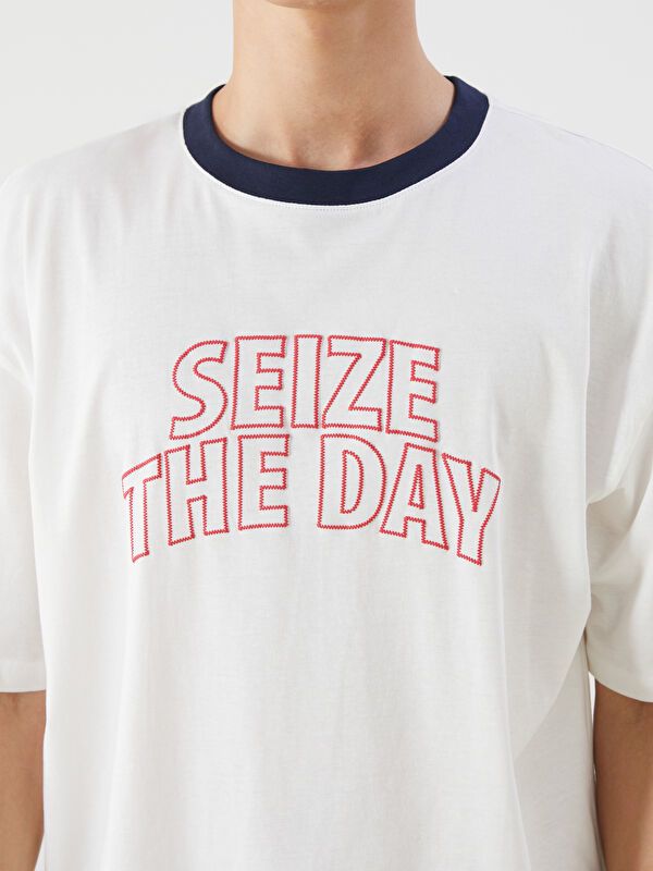 Moudda LC Waikiki - T-shirt en jersey imprimé à manches courtes pour Hommes - Tunisie 3