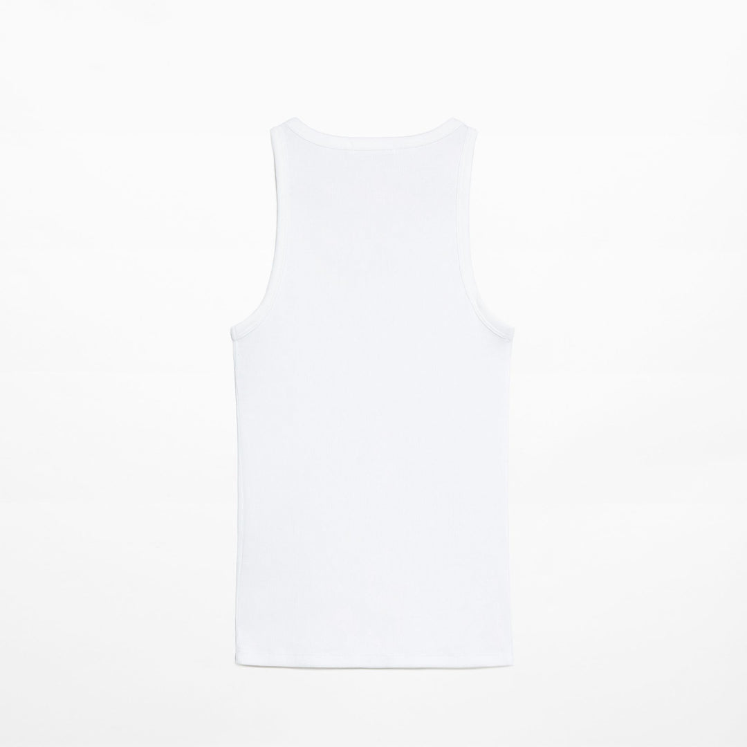 Moudda Oysho - T-Shirt Sans Manches Côtelé 2x2 - Tunisie 1