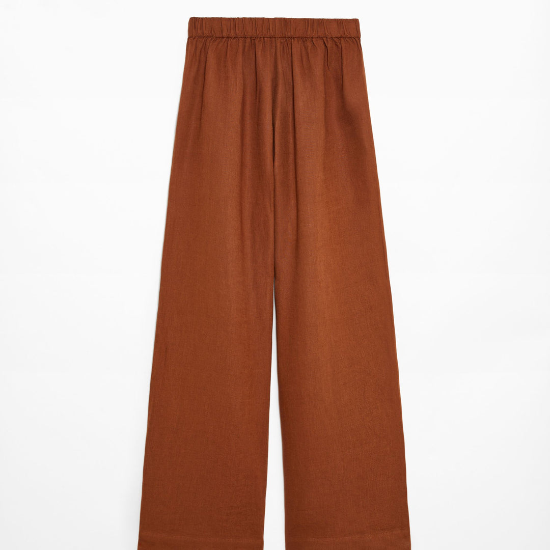 Moudda Oysho - Pantalon 100% Lin Coupe Tailleur Taille Haute - Tunisie 1