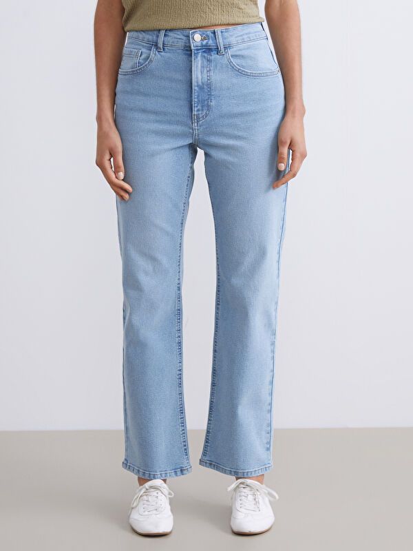 Moudda LC Waikiki - Pantalon jean tissé basique Femme Rodéo mid indigo - Tunisie 2