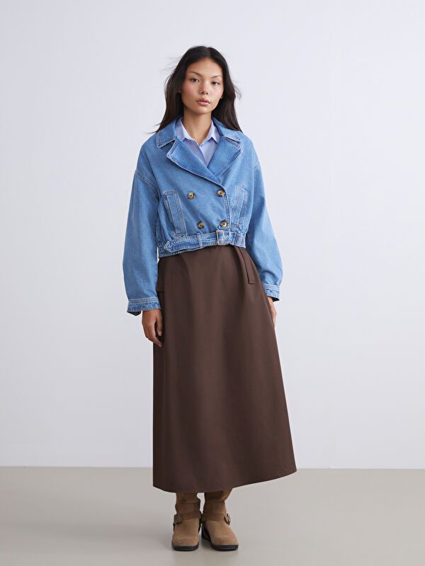 Moudda LC Waikiki - Veste tissée en denim Femme Rodéo mid indigo - Tunisie 2