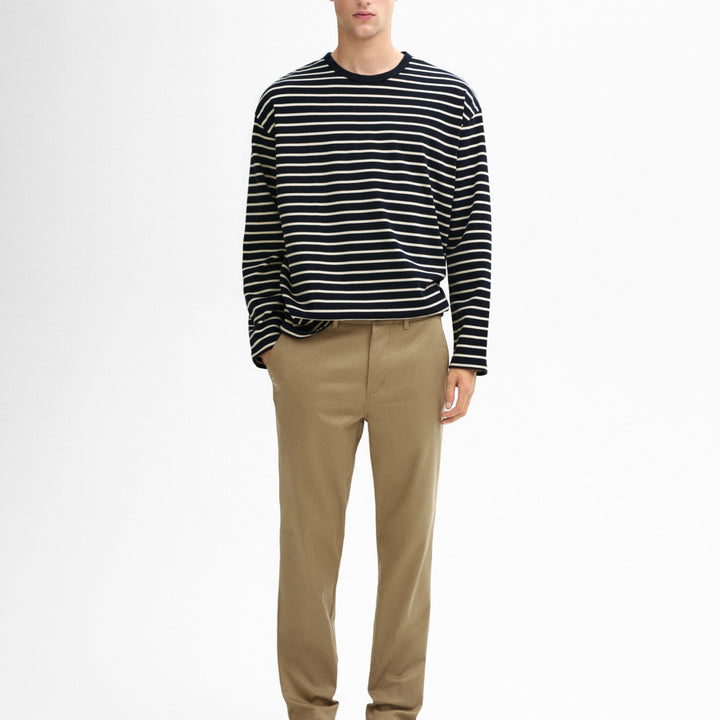 Moudda Massimo Dutti - Pantalon sergé détail patte coupe fuselée - Tunisie 8