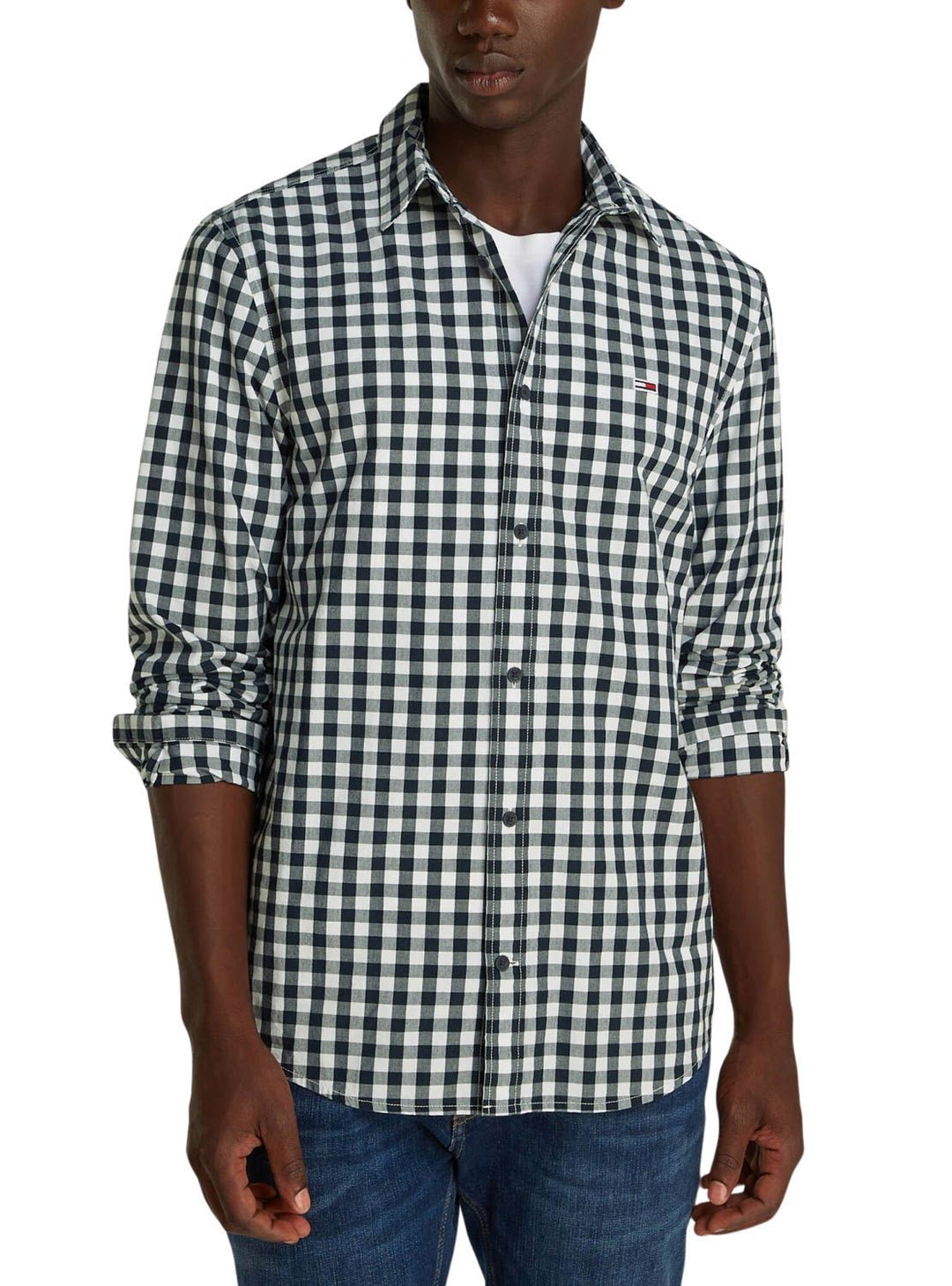Moudda Tommy Hilfiger - Chemise Tommy Jeans Popeline À Carreaux Pour Homme  - Tunisie 1