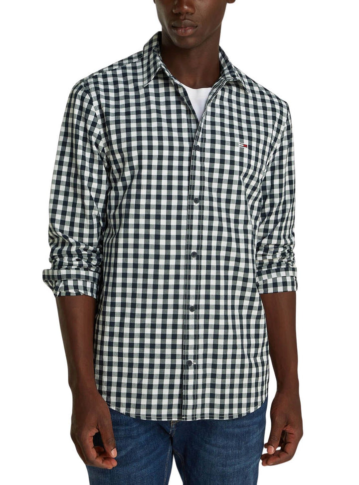 Moudda Tommy Hilfiger - Chemise Tommy Jeans Popeline À Carreaux Pour Homme  - Tunisie 1
