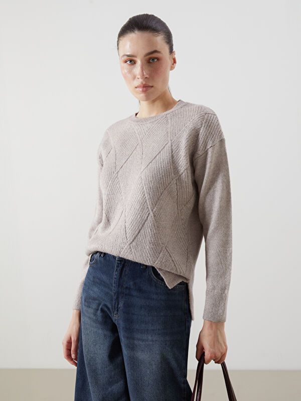 Moudda LC Waikiki - Pull-over épais en tricot cv pour Femmes - Tunisie 1