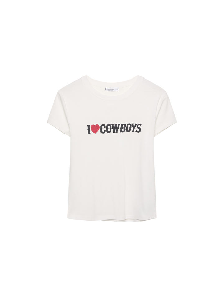Moudda STRADIVARIUS - T-Shirt Manches courtes I Love Cowboy - Tunisie 2