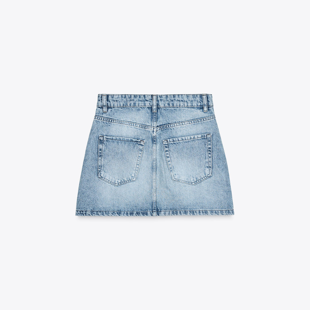 Moudda ZARA - Jupe Denim Mini - Dirty Wash - Tunisie 2