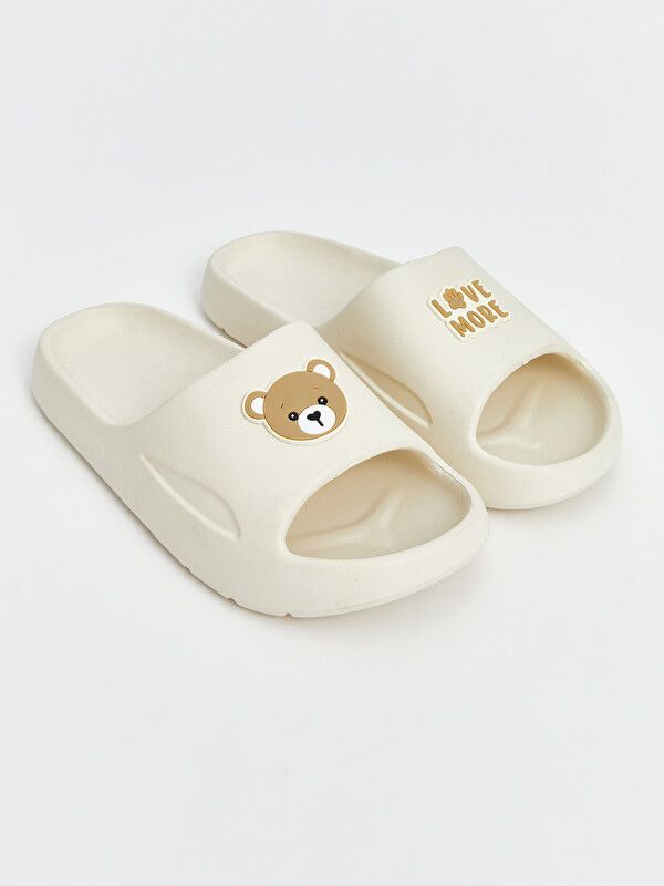 Moudda LC Waikiki - Pantoufles pour Fille couleur Beige clair - Tunisie 1