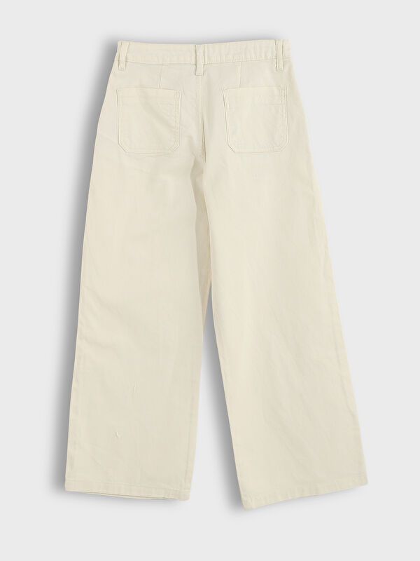 Moudda LC Waikiki - Pantalon tissé Fille Ecru - Tunisie 2