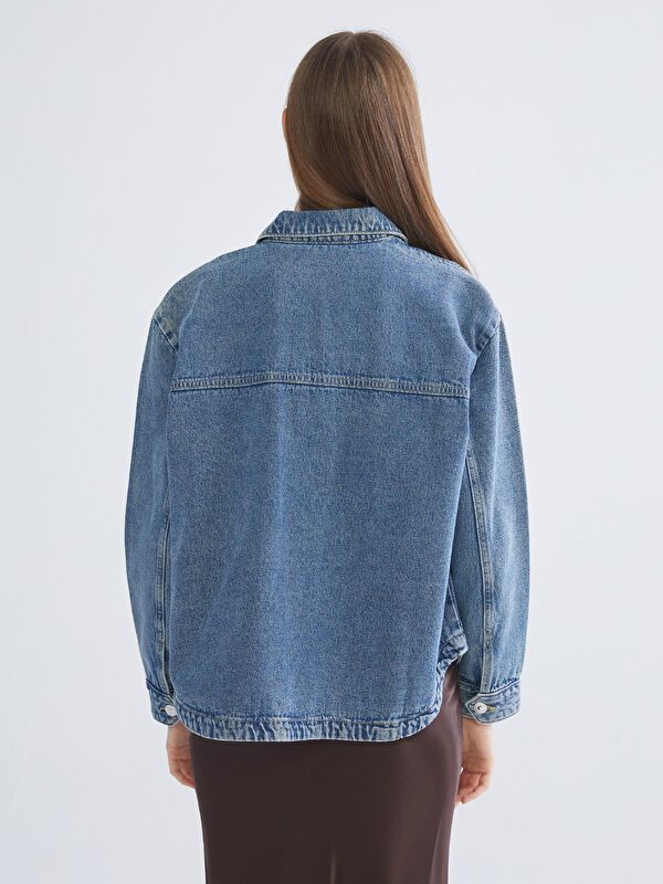 Moudda LC Waikiki - Veste en jean tissée cv pour Femmes - Tunisie 4