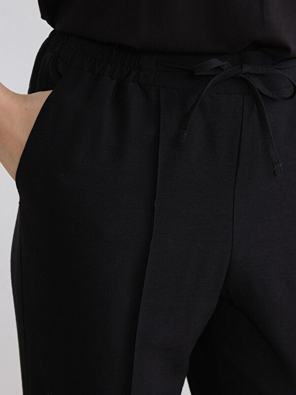 Moudda LC Waikiki - Pantalon fin en tissu pour Femme couleur Noir - Tunisie 3