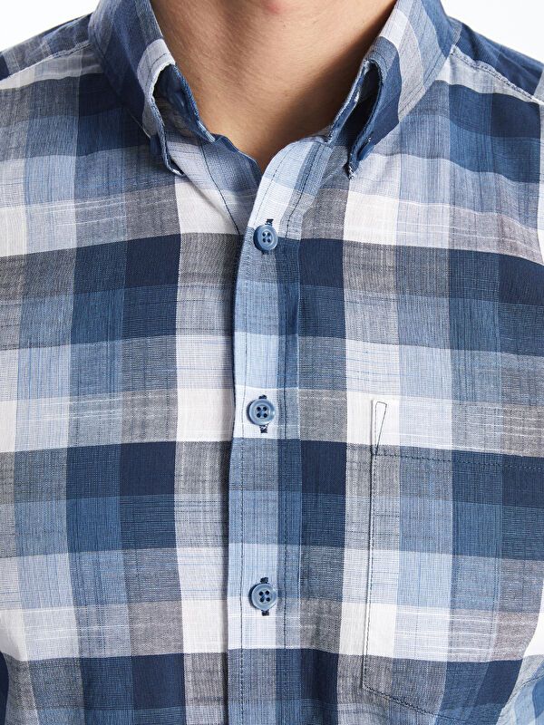 Moudda LC Waikiki - Chemise à carreaux manches longues en tissu pour Homme - Tunisie 3