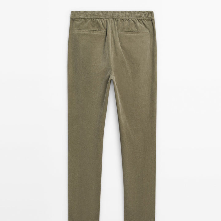 Moudda Massimo Dutti - Pantalon velours côtelé couleurs jogging coupe - Tunisie 5
