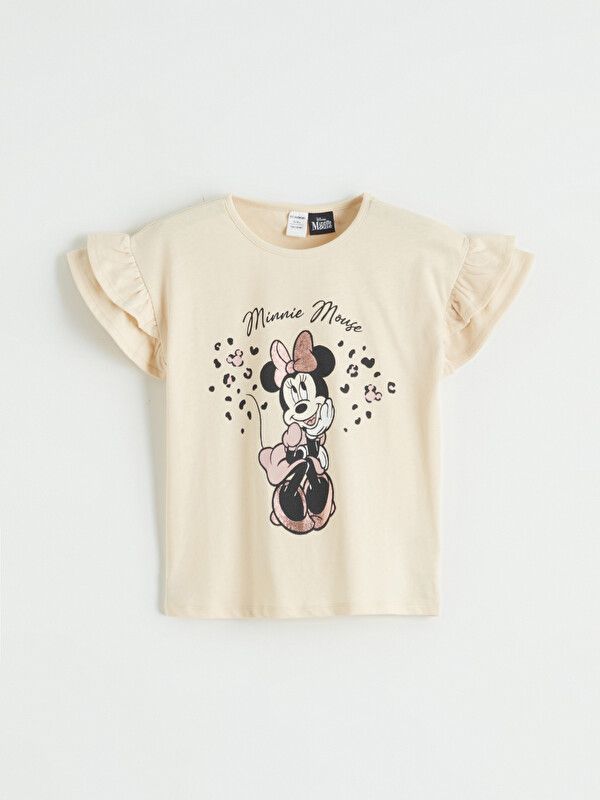 Moudda LC Waikiki - Body manches courtes en jersey - Sous licence pour Fille couleur Beige peau - Tunisie 1