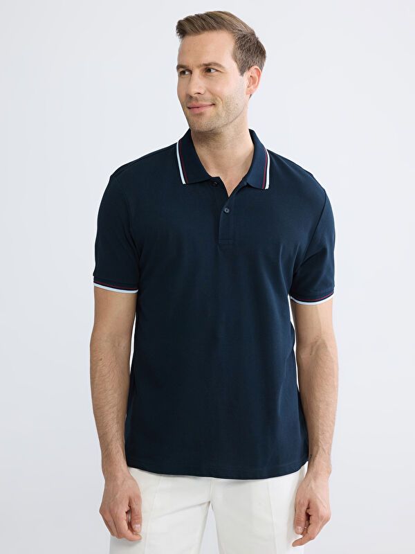 Moudda LC Waikiki - T-shirt col polo basique manches courtes en jersey - Tunisie 5