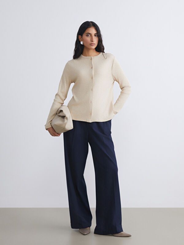 Moudda LC Waikiki - Cardigan en jersey Femme Beige - Tunisie 2