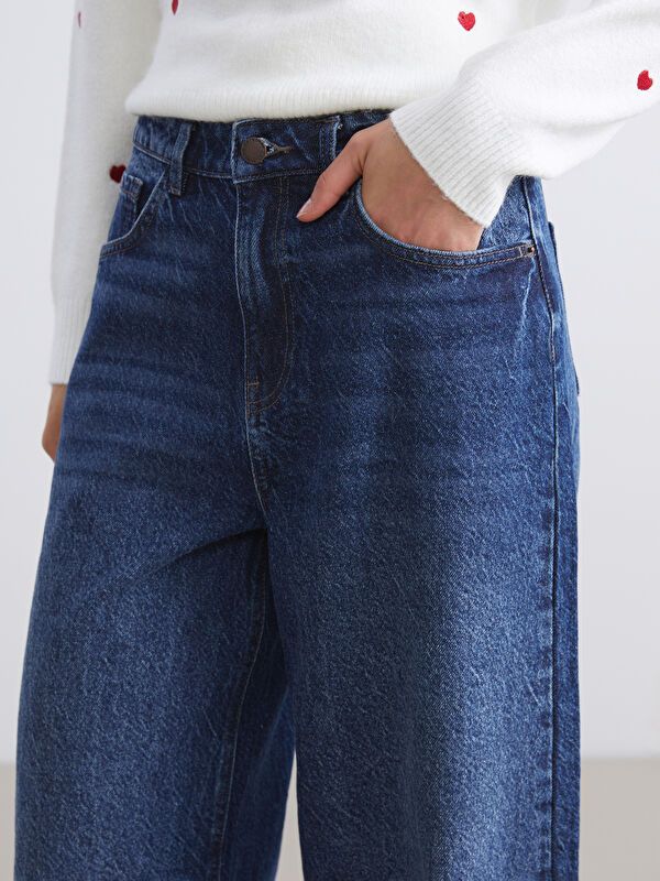 Moudda LC Waikiki - Pantalon jean tissé basique Femme Rodéo noir - Tunisie 3