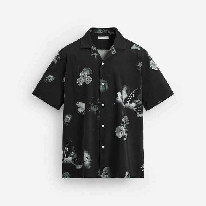 Moudda ZARA - Chemise Super Stretch - Floral & Noir - Tunisie 1