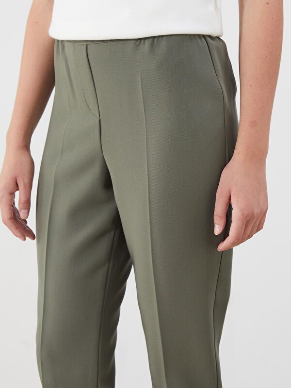 Moudda LC Waikiki - Pantalon tissé moyen Femme Kaki - Tunisie 3