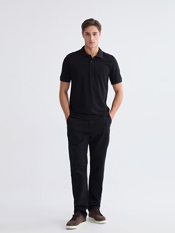 Moudda LC Waikiki - T-shirt col polo basique manches courtes en jersey pour Homme - Tunisie 2