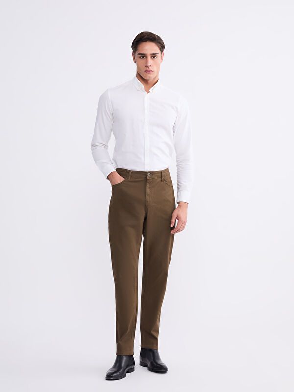 Moudda LC Waikiki - Pantalon chino basique mi-saison en tissu pour Homme - Tunisie 1