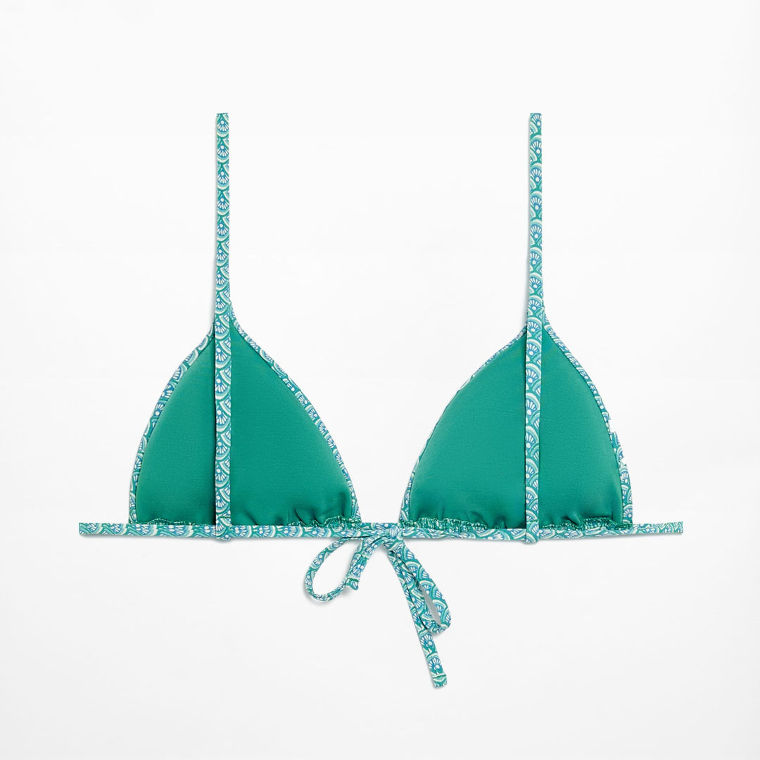 Moudda Oysho - Culotte Triangle Mousse Sans Armatures Sceau Turquoise - Tunisie 1