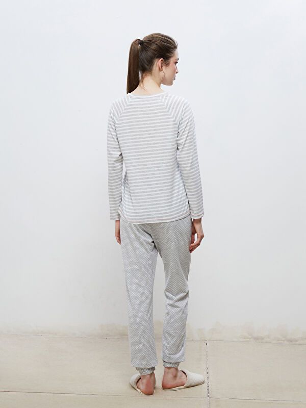 Moudda LC Waikiki - Pyjama en jersey à manches longues pour Femmes - Tunisie 4