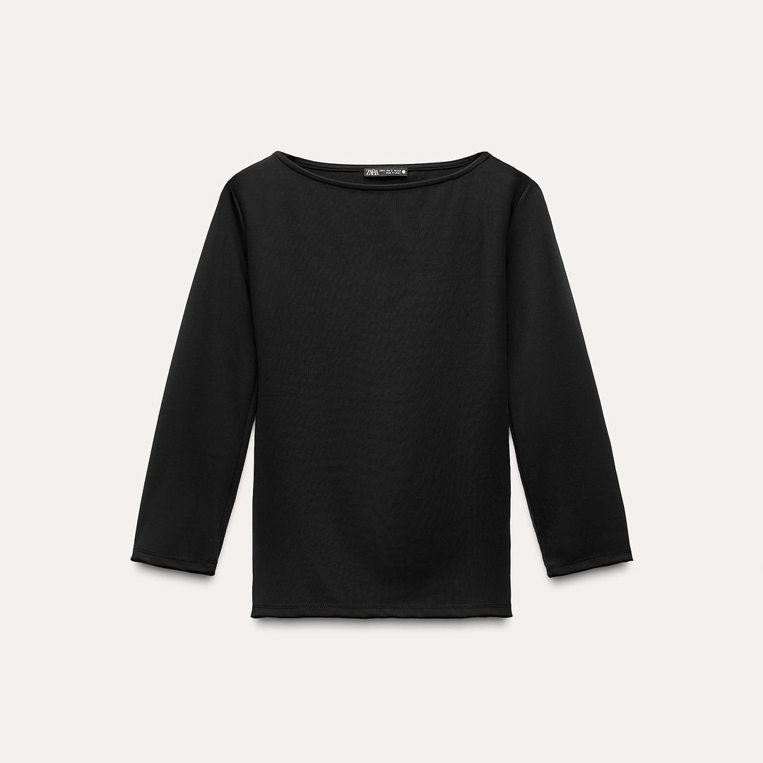 Moudda ZARA - T-shirt en polyamide, col bateau, coupe homme - Tunisie 2