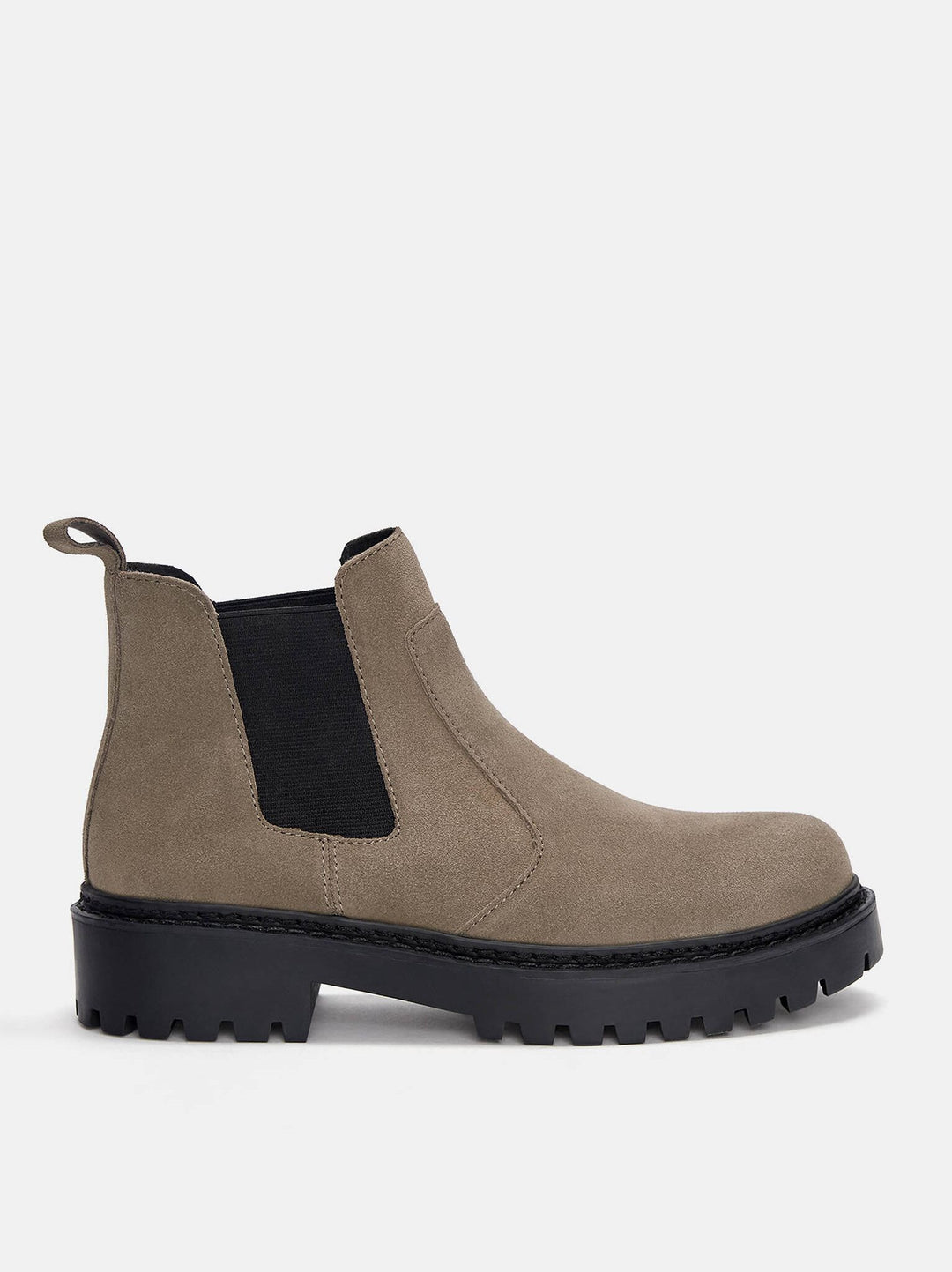 Moudda PULL & BEAR - Bottines Plates Chelsea Daim Taille 35-36 - Tunisie 3