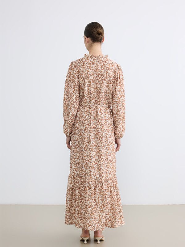 Moudda LC Waikiki - Robe manches longues en tissu pour Femme couleur Imprimé mixte - Tunisie 4