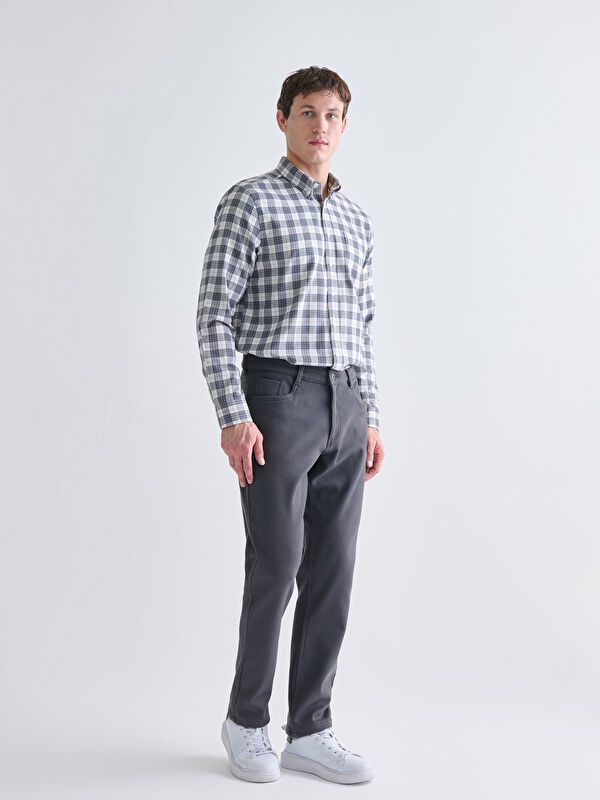 Moudda LC Waikiki - Chemise à carreaux tissée à manches longues pour Hommes - Tunisie 2