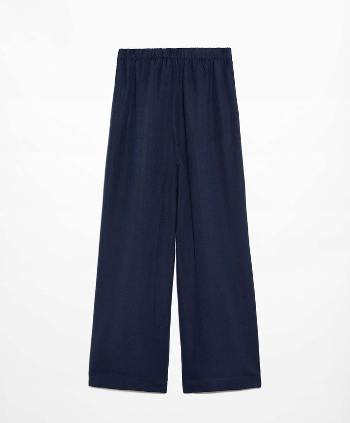 Moudda Oysho - Pantalon Lin avec Finitions Latérales Taille Haute - Tunisie 3
