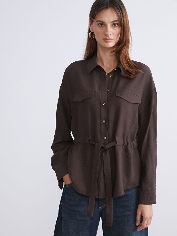 Moudda LC Waikiki - Chemise tissée à manches courtes pour Femmes - Tunisie 1