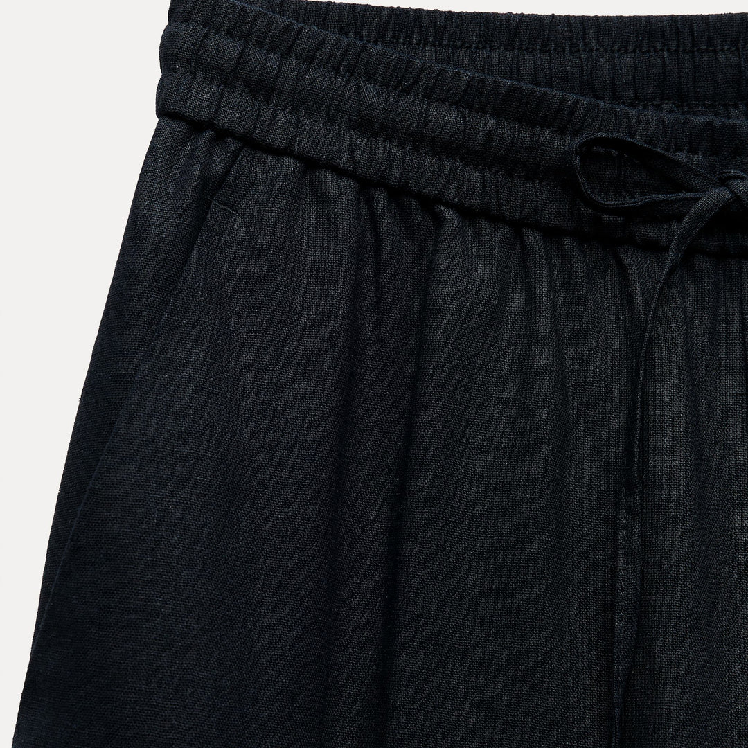 Moudda ZARA - Pantalon droit en lin taille élastique - Tunisie 4