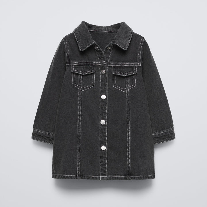 Moudda ZARA - Robe jean surpiqûres contraste - Tunisie 2