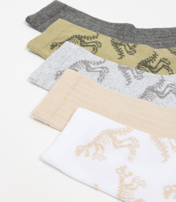 Moudda Lefties - Pack 5 Chaussettes Longues - Dinosaure - Tunisie 3