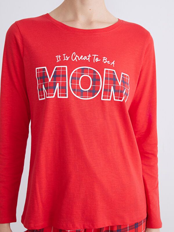 Moudda LC Waikiki - Pyjama en jersey à manches longues pour Femmes - Tunisie 3