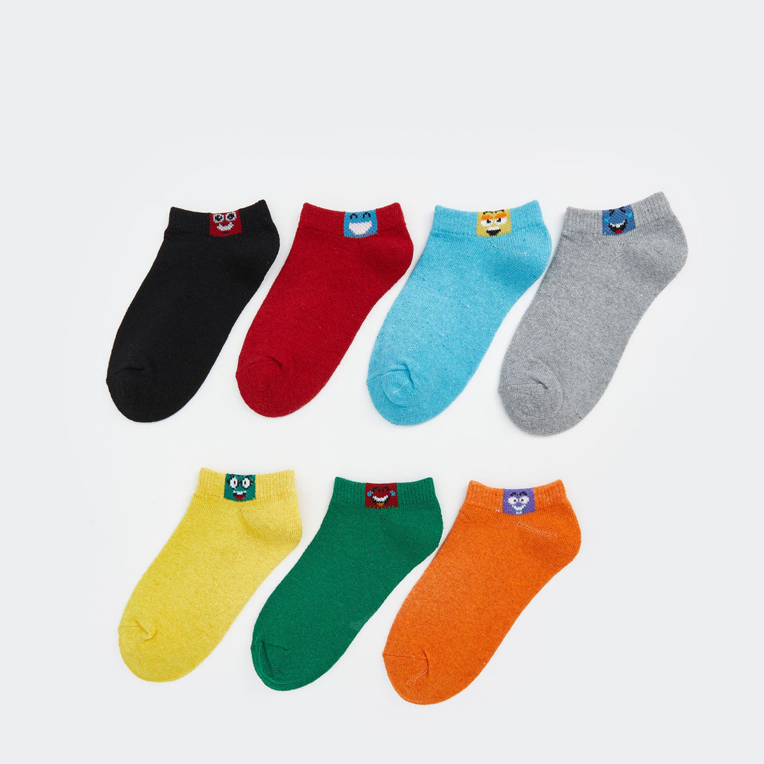 Moudda LC Waikiki - Chaussettes pour sneakers Garçon Fil mélangé teint - Tunisie 1